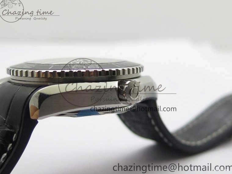 0129 Planet Ocean 39.5mm Black Ceramic Bezel SS VSF 1:1 Best Edition Black Dial on Black Gummy Strap A QuickDry 7889